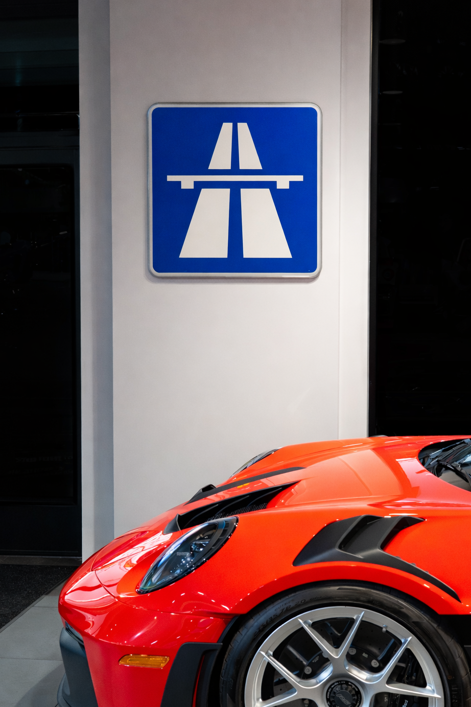 Certified German Autobahn Road Sign