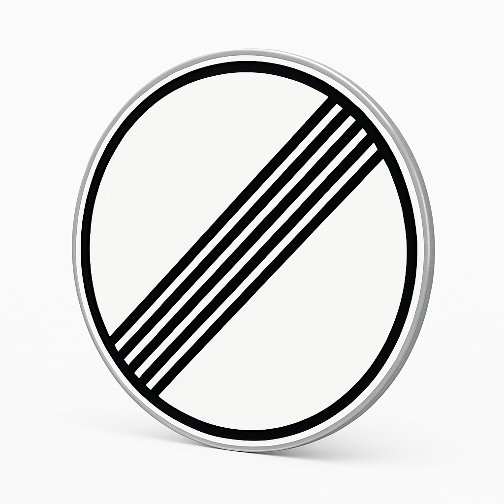 German 'No Speed Limit' Autobahn Sign