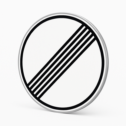 German 'No Speed Limit' Autobahn Sign
