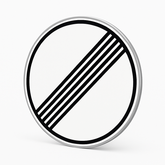 German 'No Speed Limit' Autobahn Sign