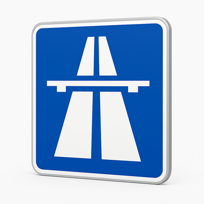 German 'Autobahn' Entrance Sign