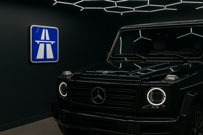 Deutsches Autobahn-Einfahrtsschild